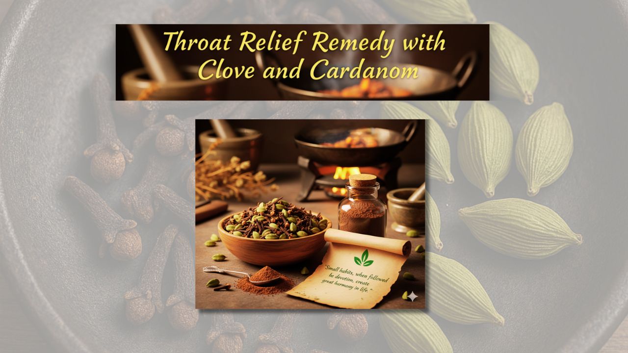 Throat Relief Remedy with Clove and Cardamom