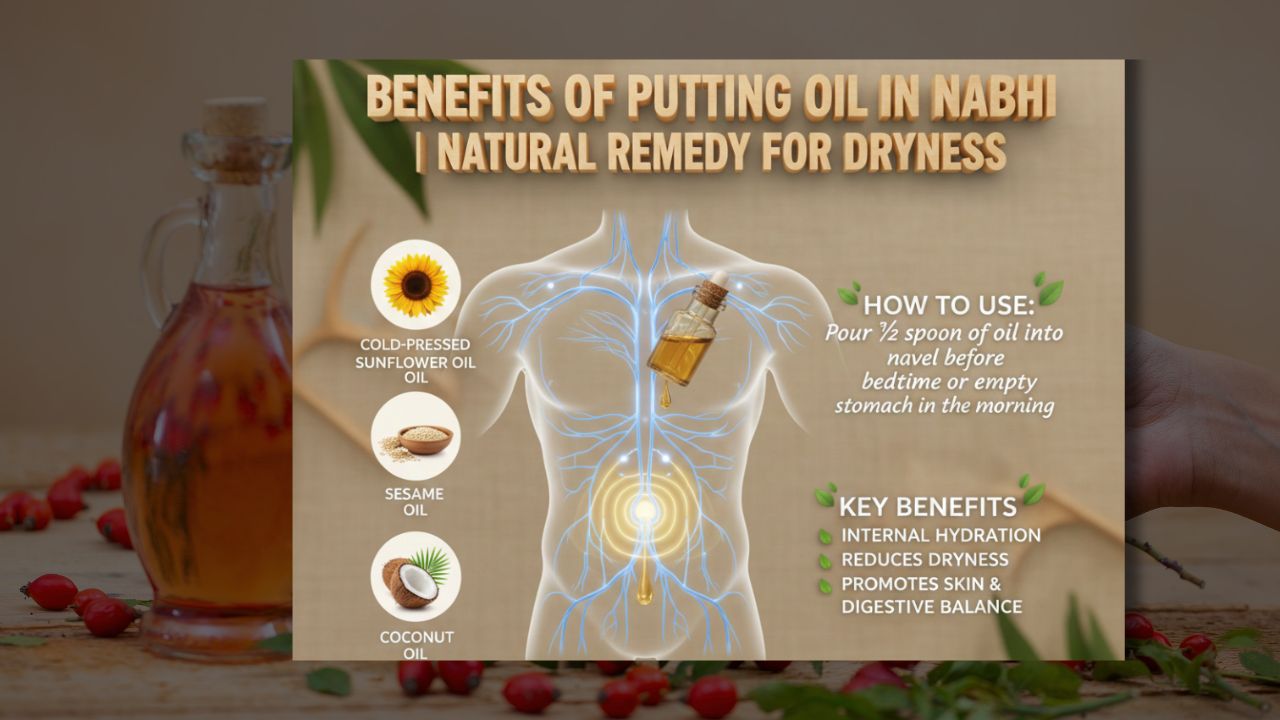  Benefits Of Putting Oil In Navel-Nabhi Natural Remedy