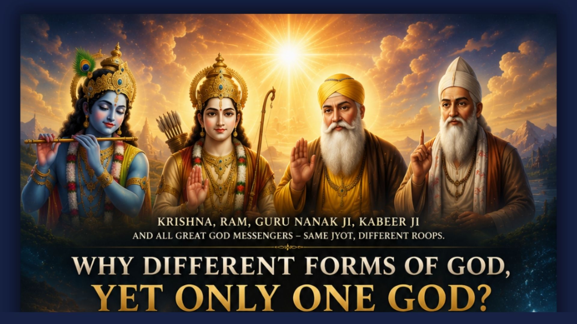 Why Different Forms Of God Yet Only One God